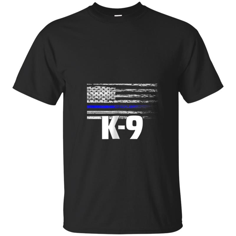 K-9 Police Officer USA Flag  LEO Cops Law Enforcement T-shirt-mt