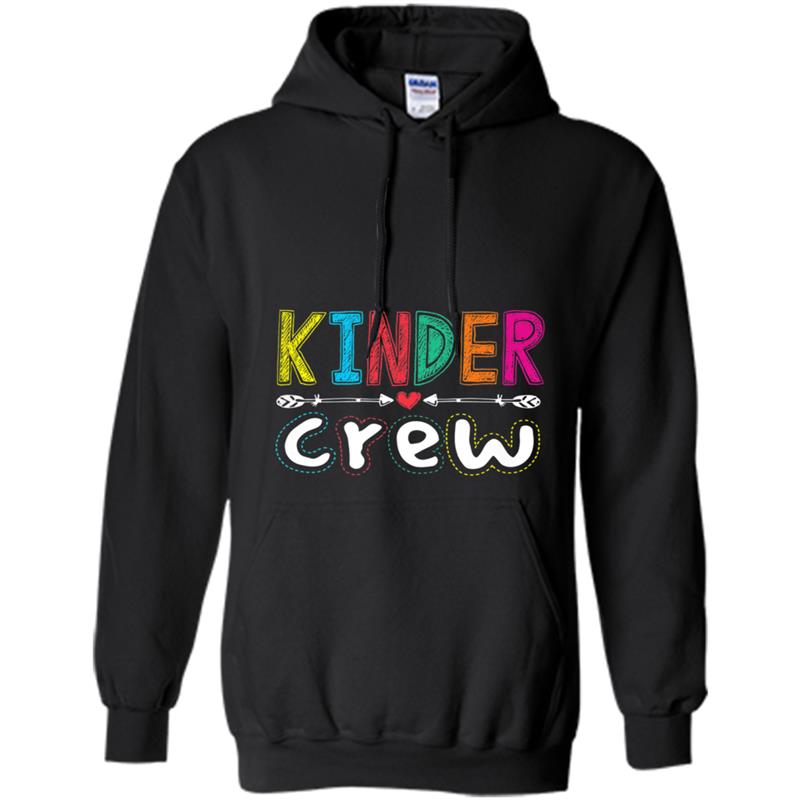 Kinder Crew Cute Kindergarten Teacher  Back To School Hoodie-mt