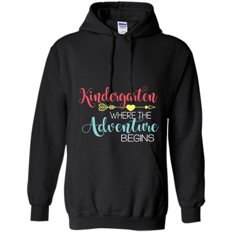 Kindergarten Where Adventure Begins Teacher Back To School Hoodie-mt