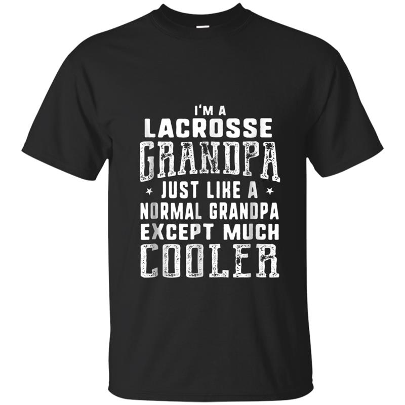 Lacrosse Grandpa Like A Normal Grandpa Funny Men T-shirt-mt