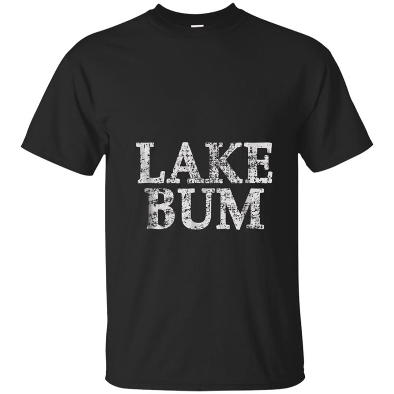 Lake Bum Distressed  Lake Life T-shirt-mt