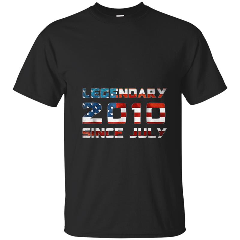 Legendary since 4th JULY 2010 8th USA Flag Birthday T-shirt-mt