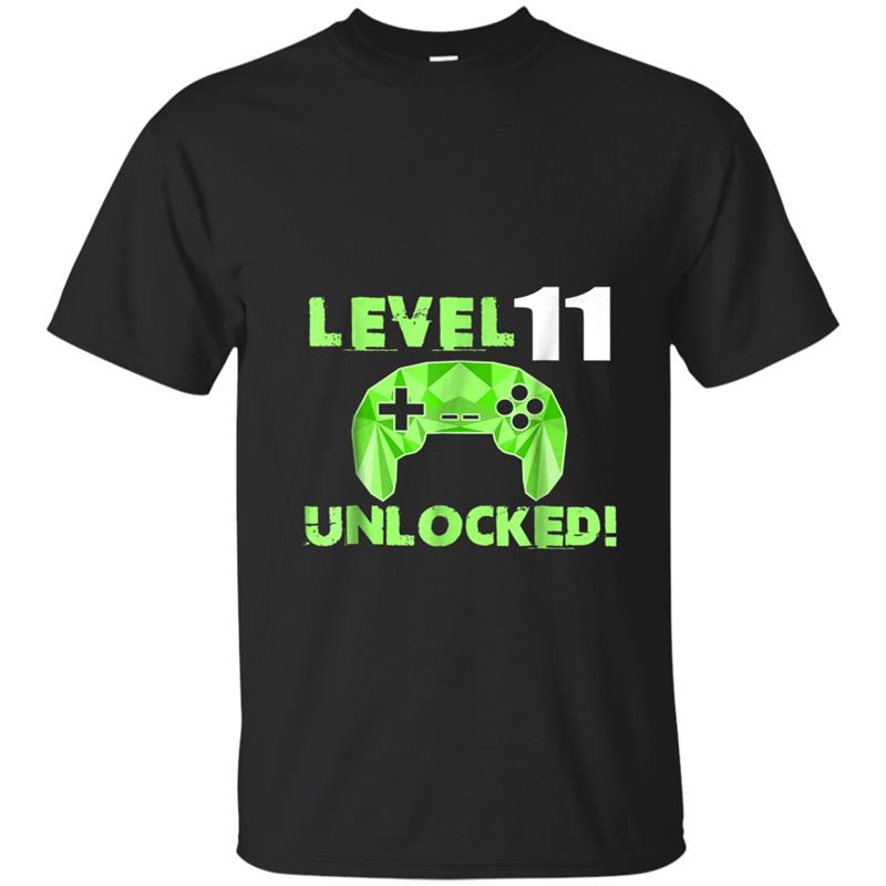 Level 11 Unlocked  11th Video Gamer Birthday Boy Gift T-shirt-mt