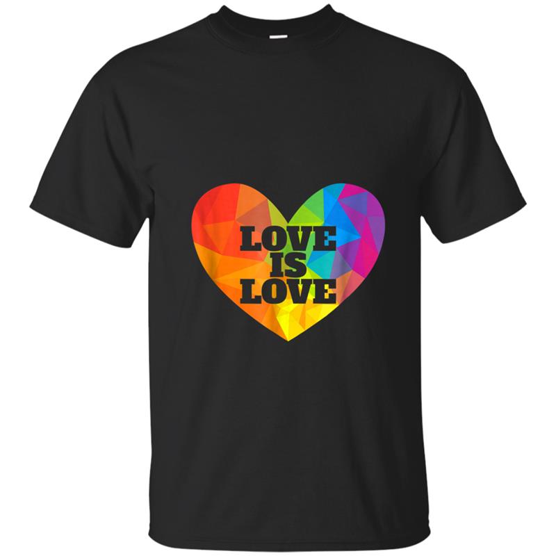 Love Is Love LGBTQ Pride Rainbow Hear T-shirt-mt – Mugartshop