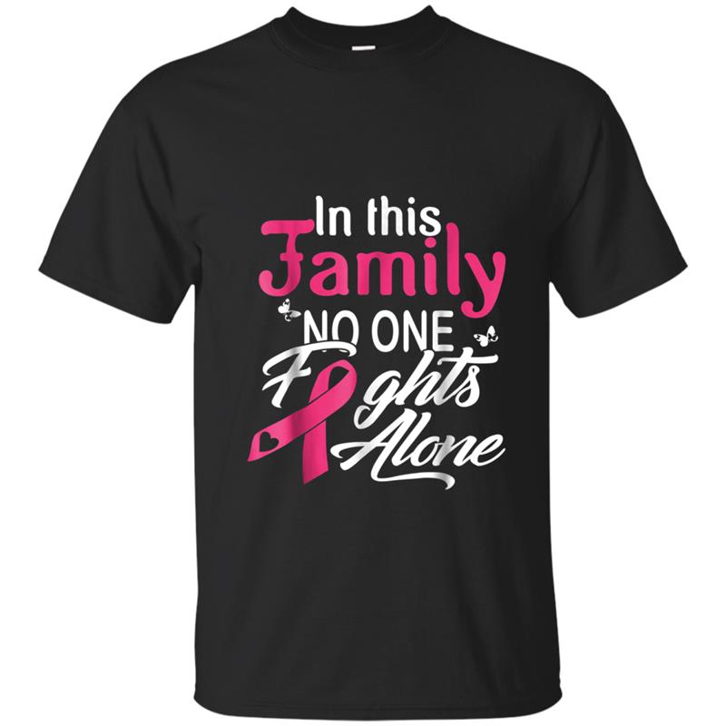 Lung Cancer In This Family No One Fights Alone Suppor T-shirt-mt