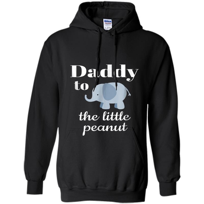 Matching Baby Shower Couples  Elephant Daddy Peanut Hoodie-mt