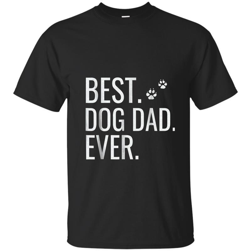 Mens Best Dog Dad Ever Father's Day for dog lovers 2018 T-shirt-mt