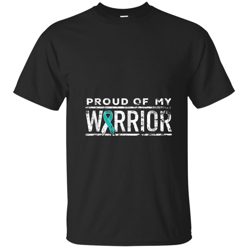 Mens Cervical Cancer  - Matching Family Warrior Support T-shirt-mt