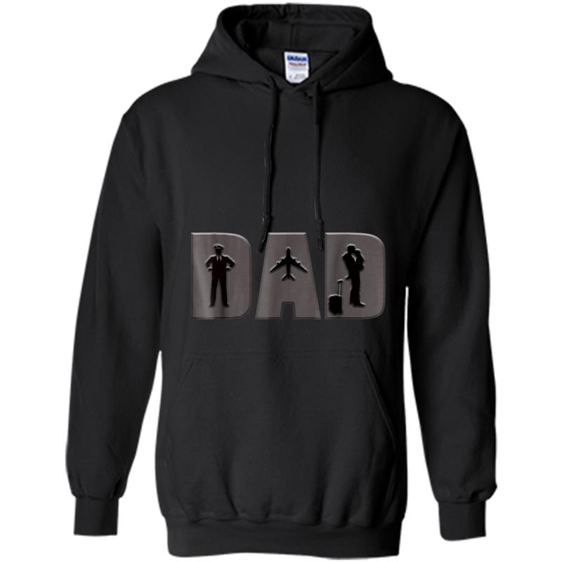 Mens Dad and Pilot Aviator Tee Hoodie-mt