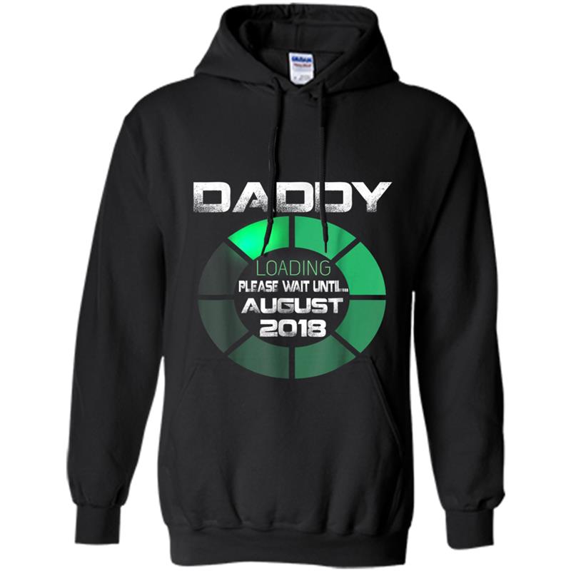 Mens Dad To Be August 2018  New Daddy Gift Hoodie-mt