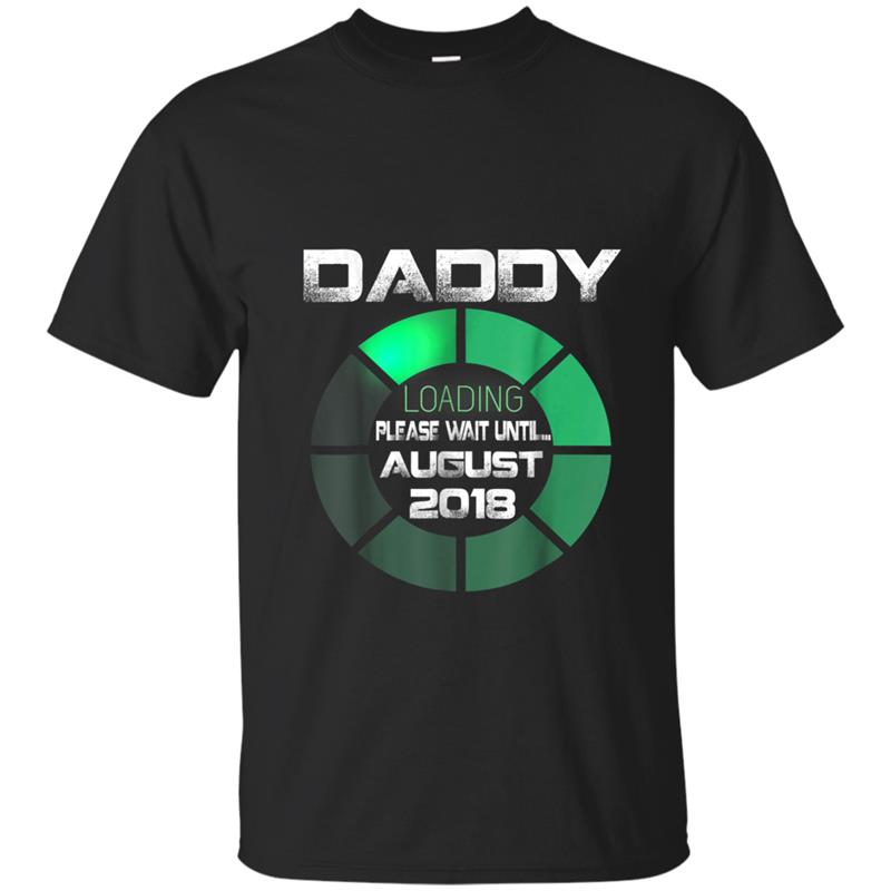 Mens Dad To Be August 2018  New Daddy Gift T-shirt-mt