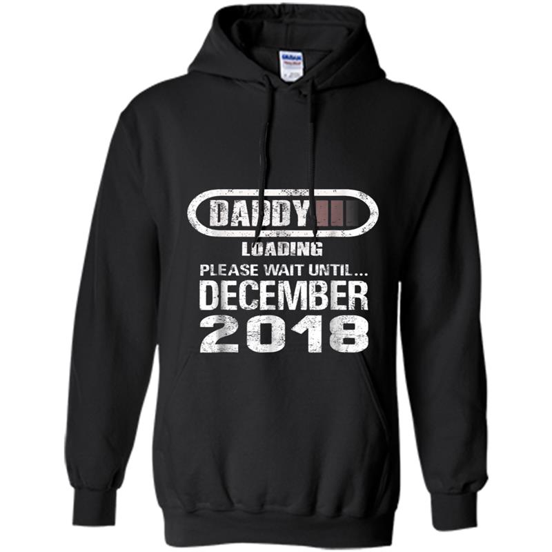 Mens Dad To Be December 2018  New Daddy Gift Loading Hoodie-mt