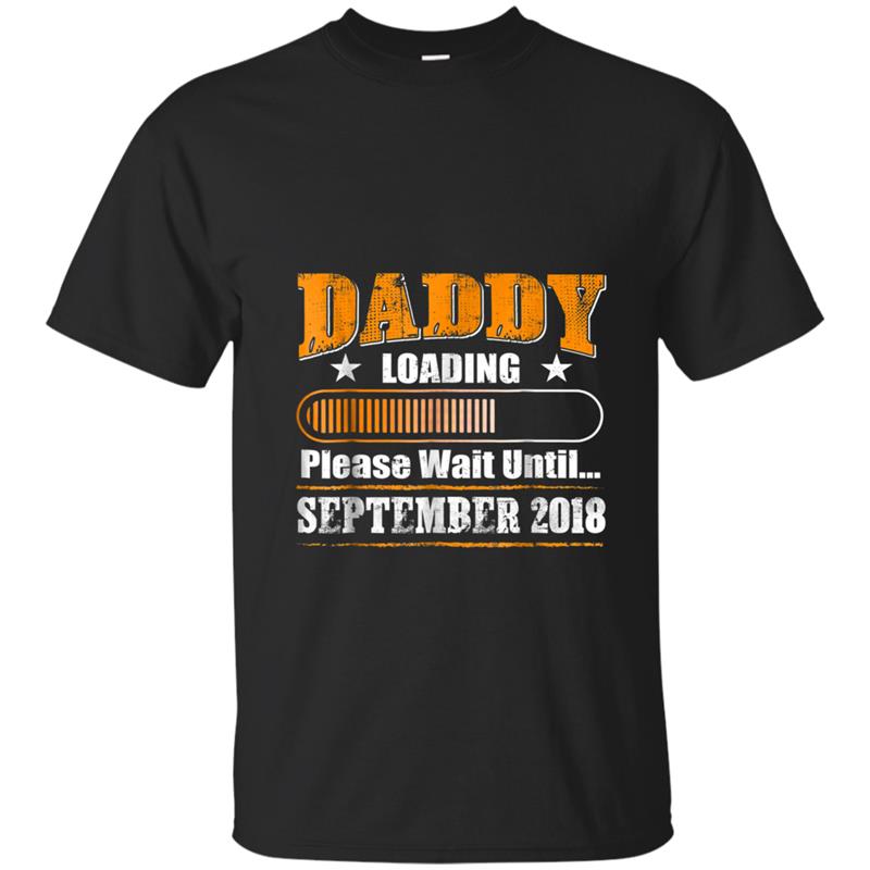 Mens Dad To Be September 2018  New Daddy Gif T-shirt-mt