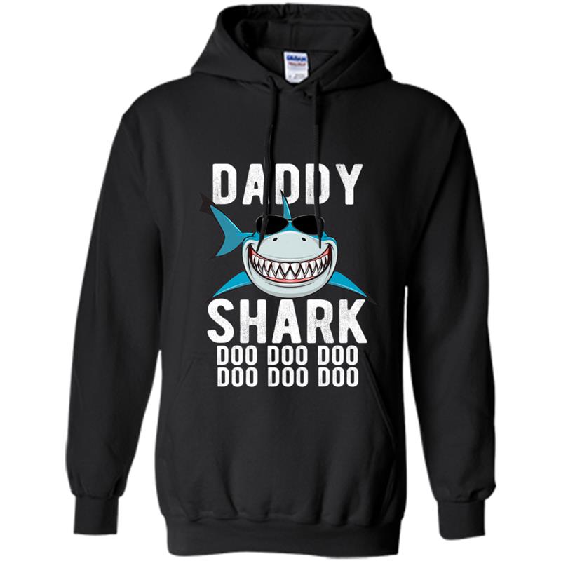 Mens Daddy Shark   Family Shark Matching  Gift Hoodie-mt