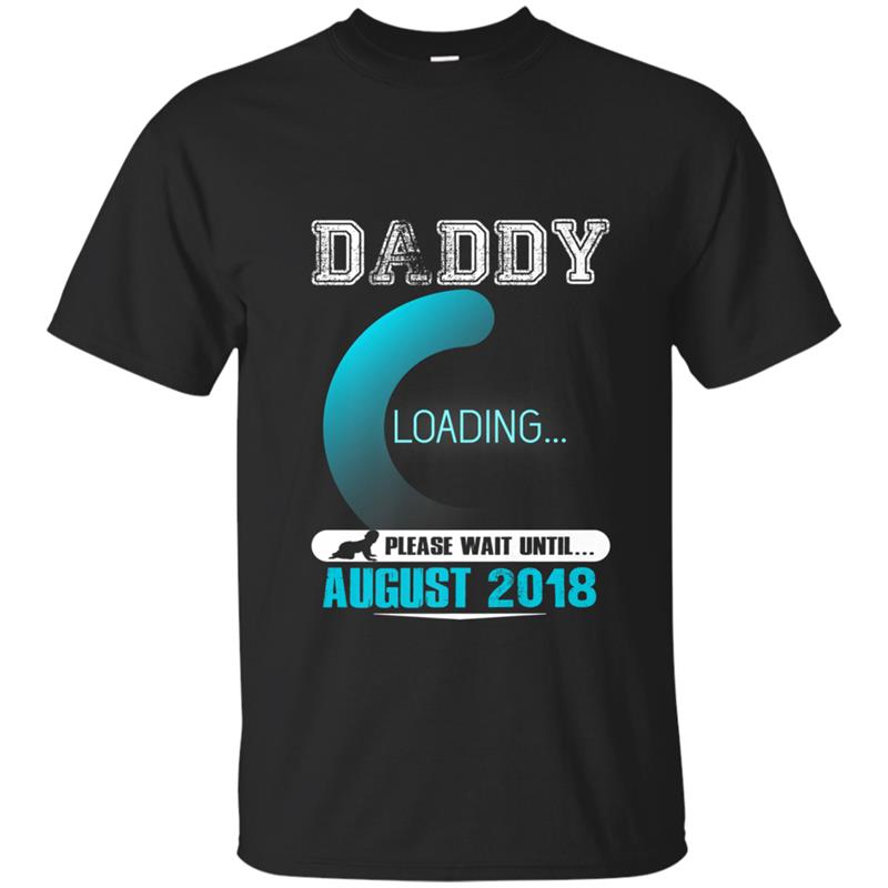 Mens Daddy To Be August 2018  New Daddy Premium T-shirt-mt