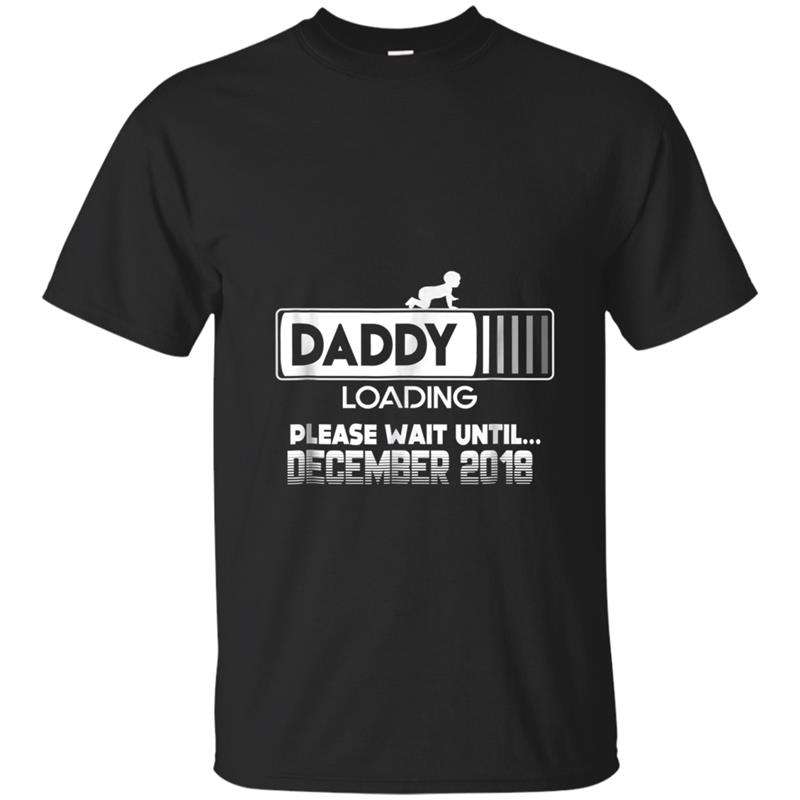 Mens Daddy To Be December 2018 Tee New Dad Gift Loading Vintage T-shirt-mt