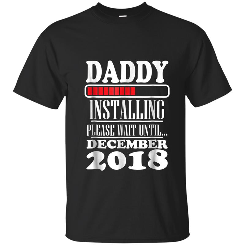 Mens Daddy To Be December 2018 Tee New Dad Gift tee T-shirt-mt