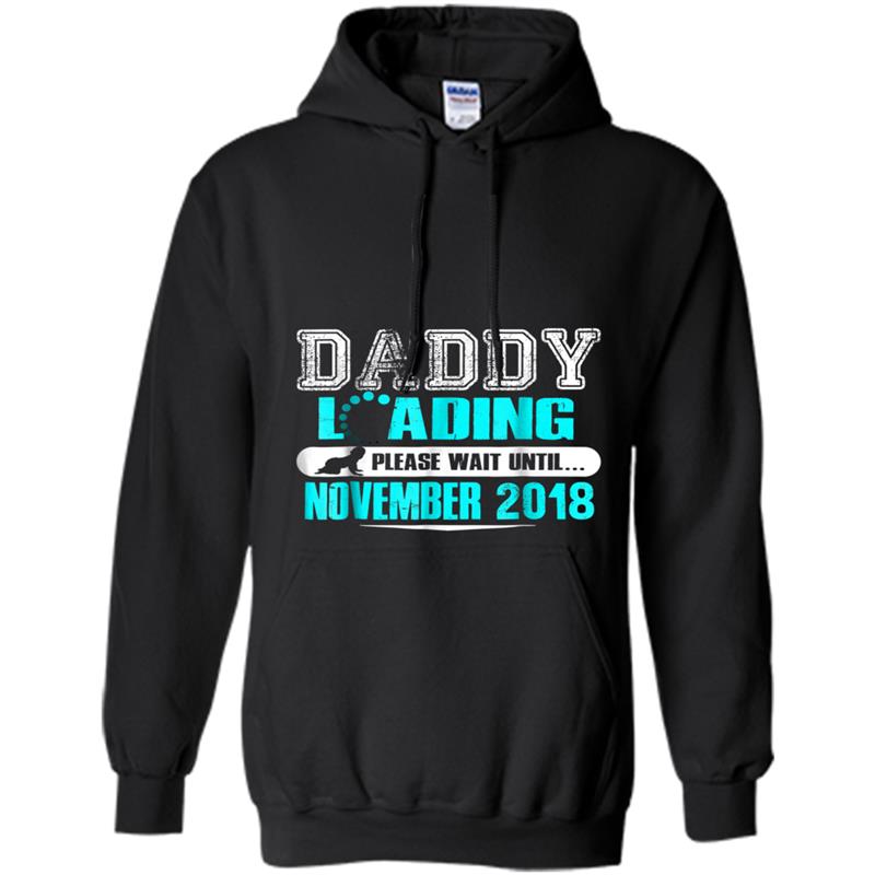 Mens Daddy To Be November 2018  New Daddy Gif Hoodie-mt