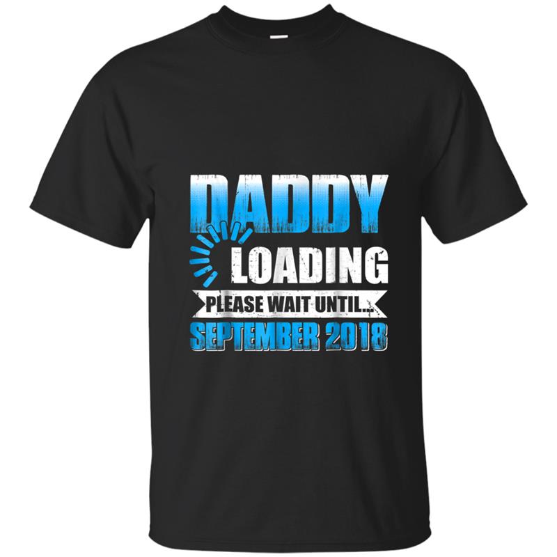 Mens Daddy To Be September 2018  New Daddy Gif T-shirt-mt