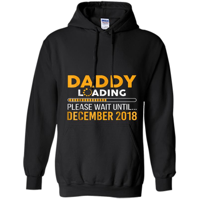 Mens Daddy To Be Wait Until December 2018 Fathers Day Hoodie-mt