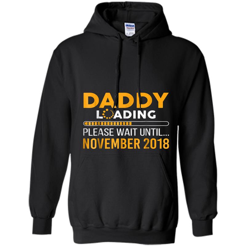 Mens Daddy To Be Wait Until November 2018 Fathers Day Hoodie-mt