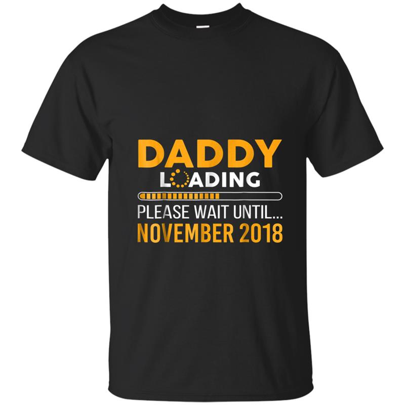 Mens Daddy To Be Wait Until November 2018 Fathers Day T-shirt-mt