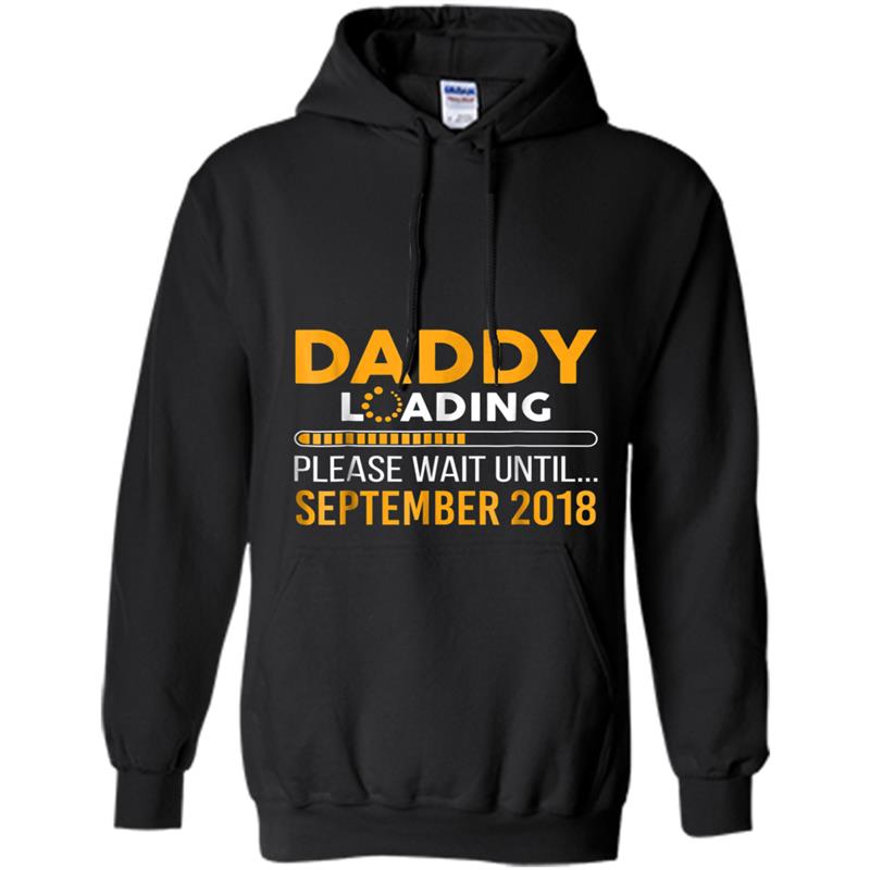 Mens Daddy To Be Wait Until September 2018 Fathers Day Hoodie-mt