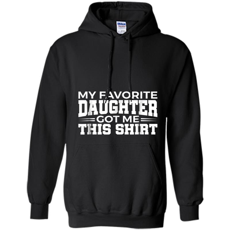 Mens Fathers Day Gift From Daughter to Dad Funny Hoodie-mt