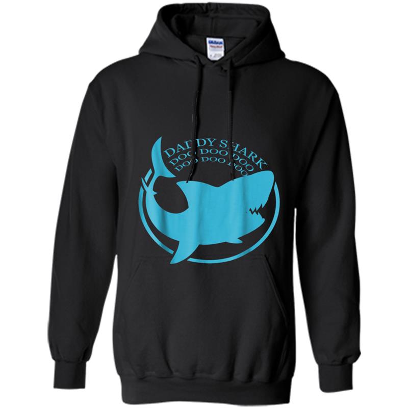 Mens Funny Mens Daddy Shark Do Do Doo  for Father's Day Hoodie-mt