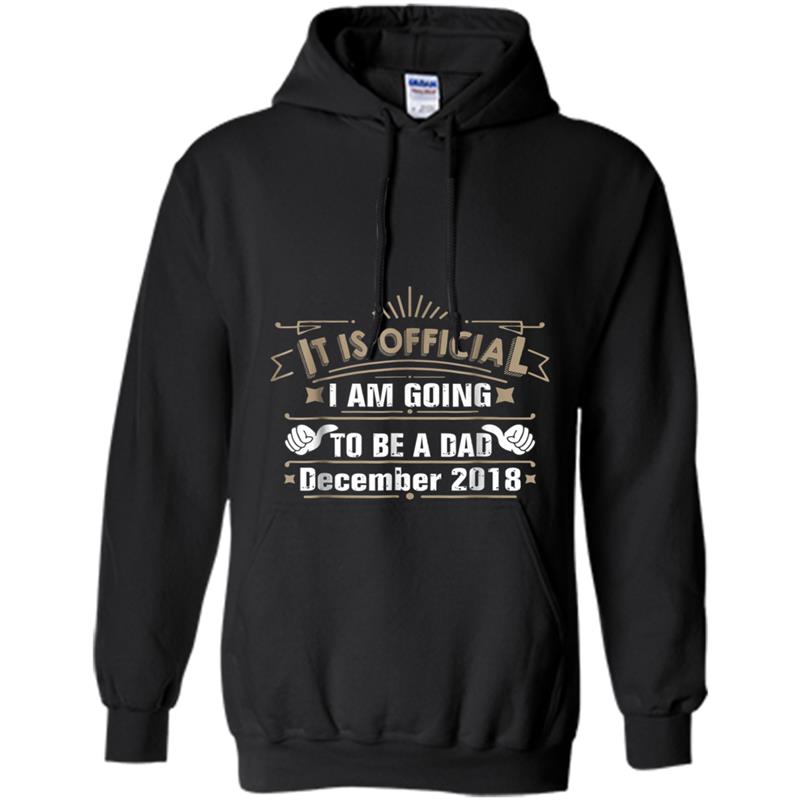 Mens I Am Going To Be A Dad December 2018  - It Is Official Hoodie-mt