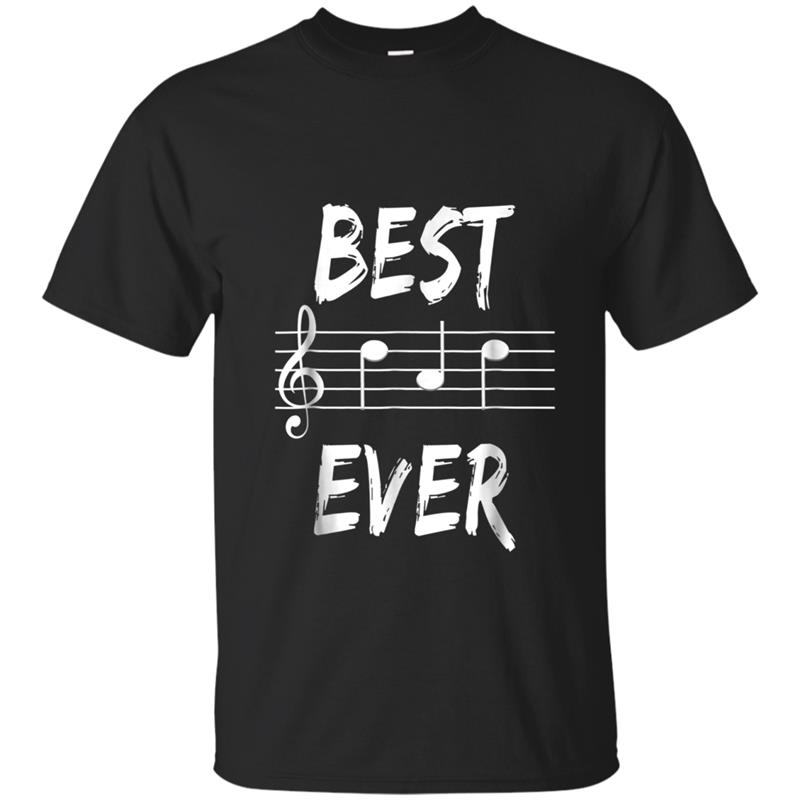 Mens Mens Best Dad Ever Music  Notes Funny Fathers Day Gift T-shirt-mt