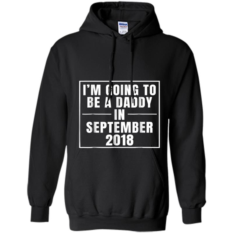 Mens Mens Men's Promoted To Daddy September 2018  Dad Gift Hoodie-mt