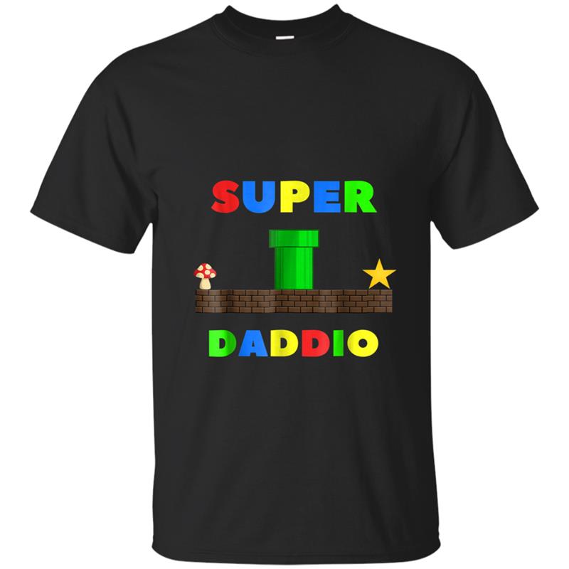 Mens Nerdy Dad Inc. Super Daddio Funny T-shirt-mt