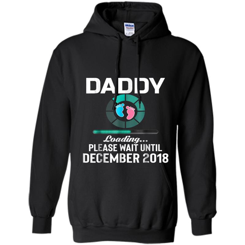 Mens New Daddy Loaing December 2018 Funny Gif Hoodie-mt