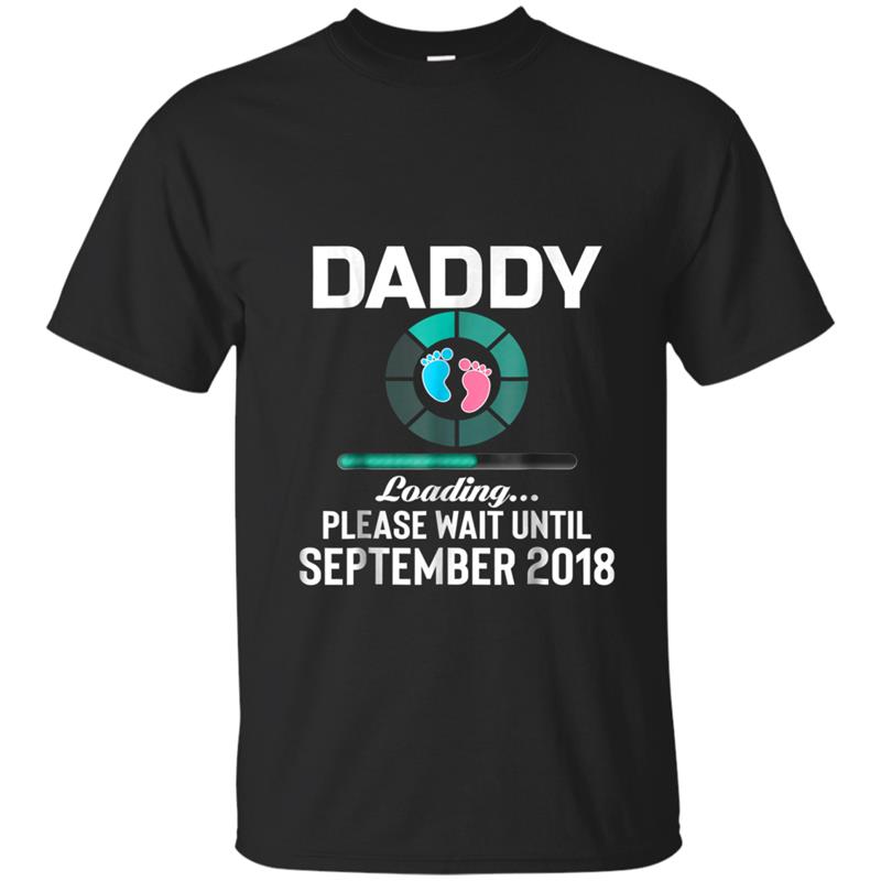 Mens New Daddy Loaing September 2018 Funny Gif T-shirt-mt