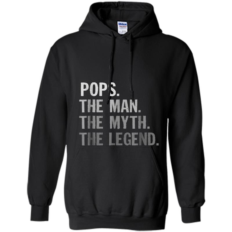 Mens Pops the man the myth the legend  father's day Hoodie-mt