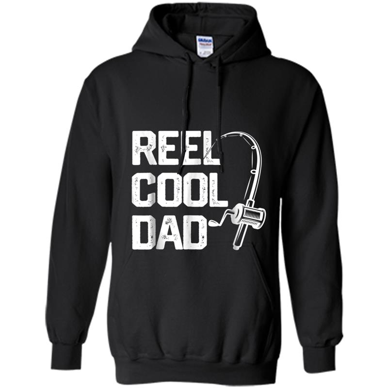 Mens Reel Cool Dad  Fishing Daddy Birthday Gifts For Men Hoodie-mt
