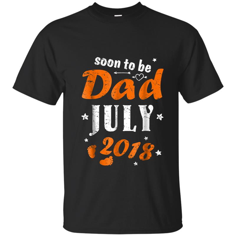 Mens Soon To Be Dad July 2018 Super Funny  Gift For Husband T-shirt-mt