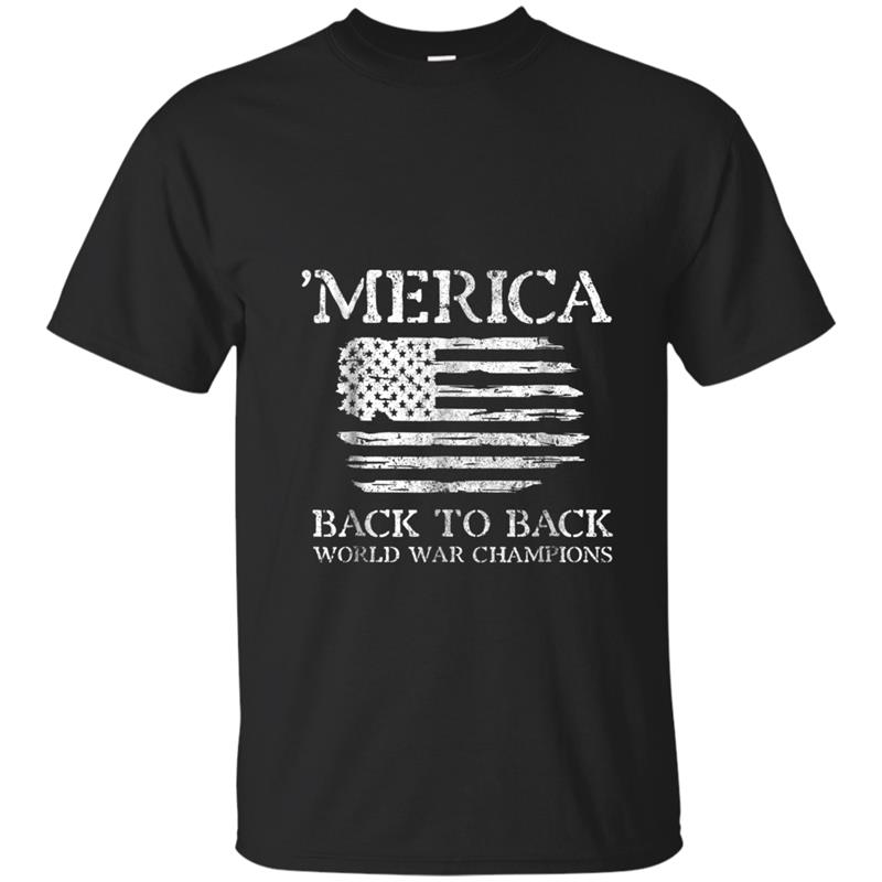 Merica Back To Back World War Champions, Champs  Men T-shirt-mt