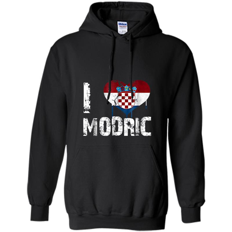 Modric Vintage Croatia Soccer Jersey Flag Hoodie-mt