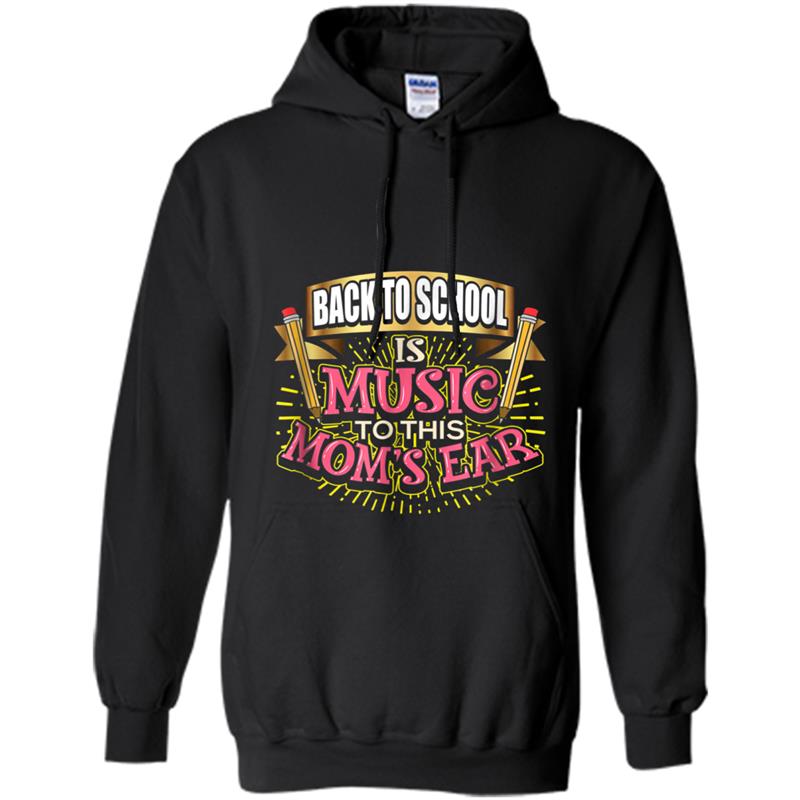 Mom's Funny  Happy Kids Are Back To School Hoodie-mt