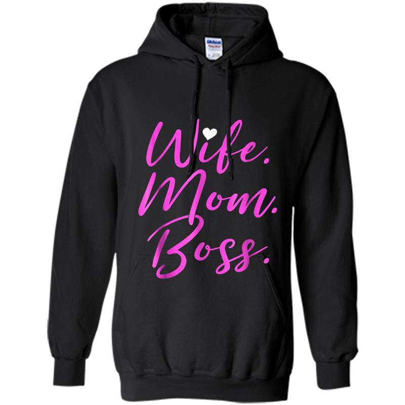 Mother's Day Gift Ideas WIFE MOM BOSS  Mommy Cute Top Hoodie-mt