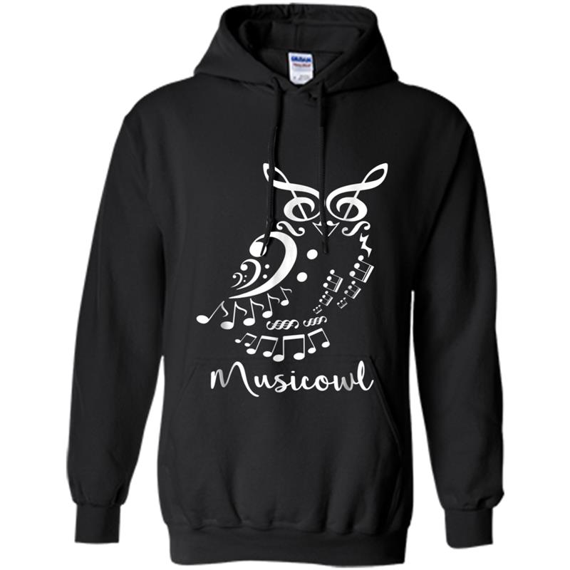 Musicowl Funny Owl  Is Cute Fluff Gift For Bird Lover Hoodie-mt