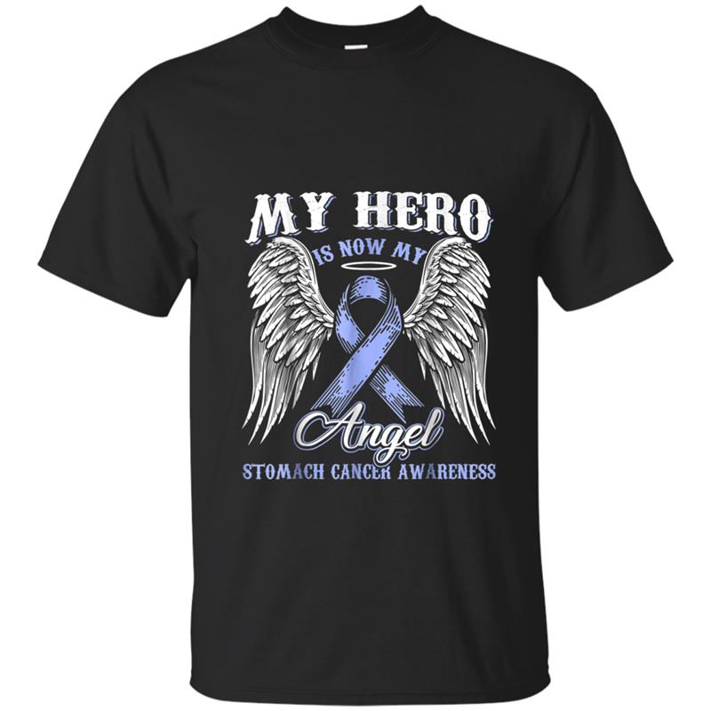 My Hero Is Now My Angel Stomach Cancer Awareness T-shirt-mt