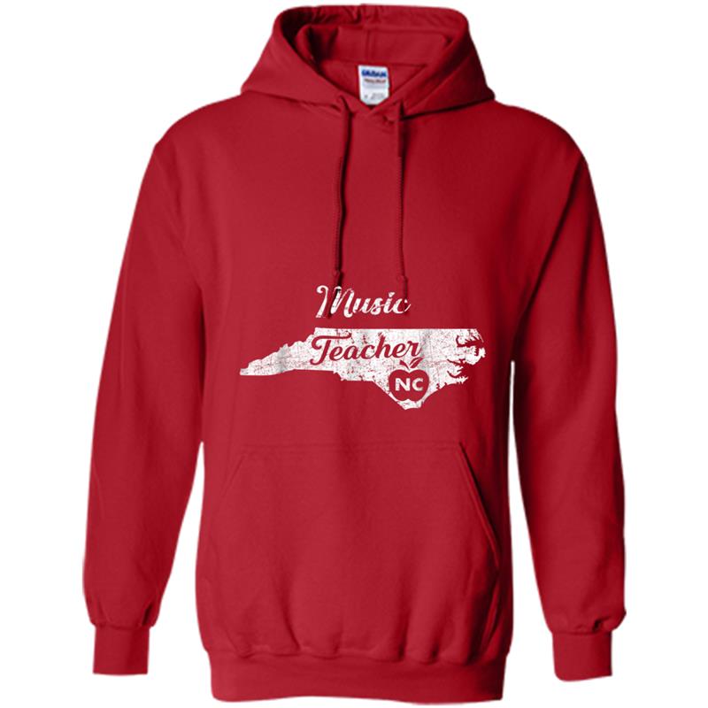 NC music teacher wears red for ed education Hoodie-mt