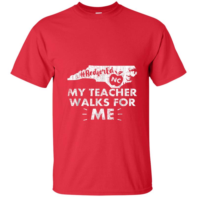 nc red for ed  education north carolina teacher T-shirt-mt