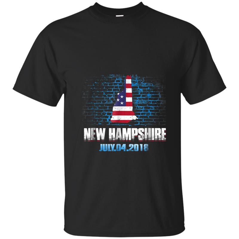 New Hampshire  American USA Flag 4th Of July 2018 T-shirt-mt
