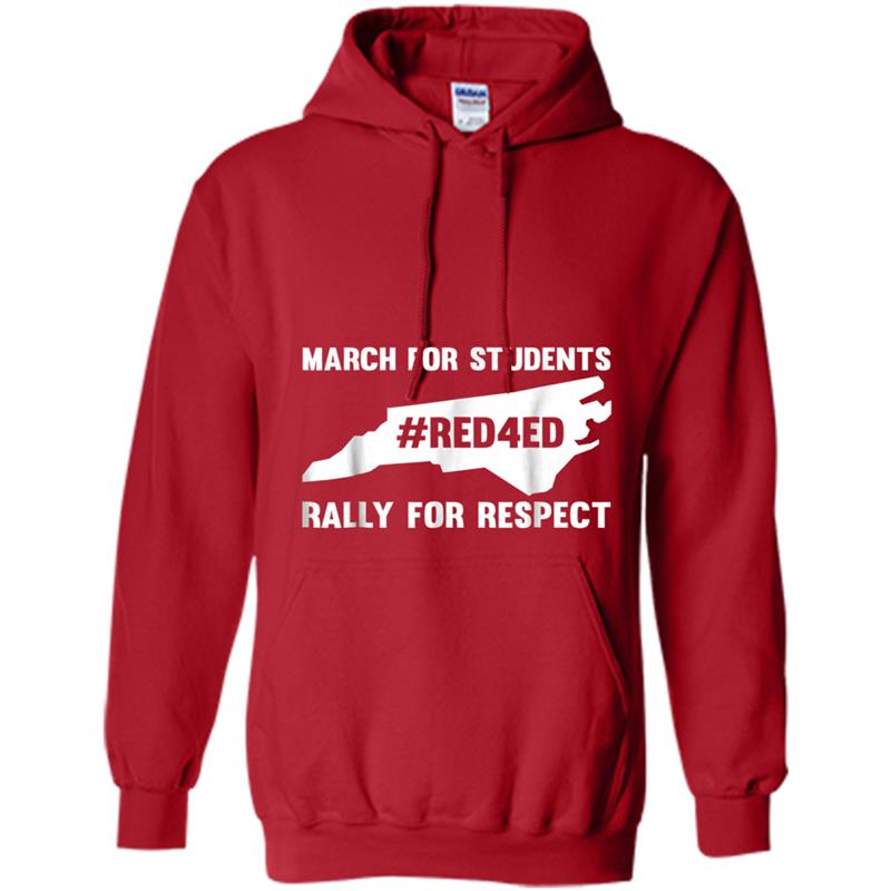 North Carolina Red for Education  For Male and Female Hoodie-mt