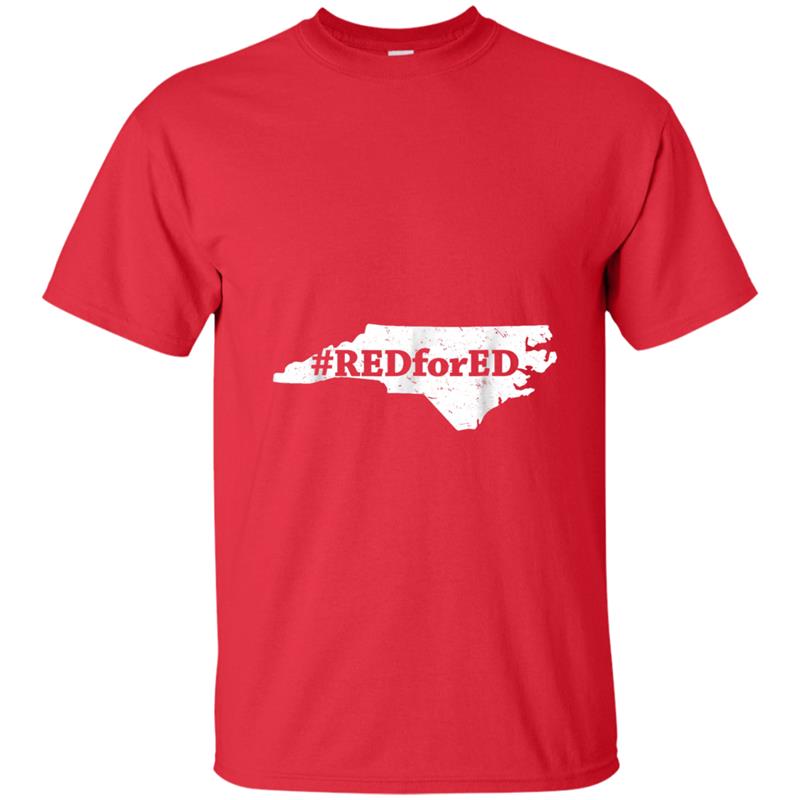 North Carolina Teachers Red For Ed T-shirt-mt