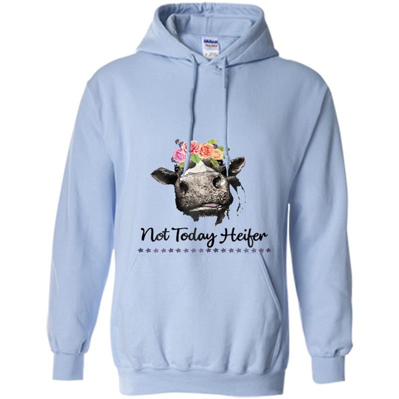 Not today heifer  ,funny farmer gifts Hoodie-mt